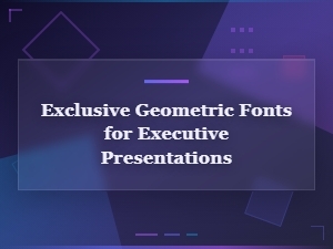 Exclusive Geometric Fonts for Executive Presentations | High-End Display Typography